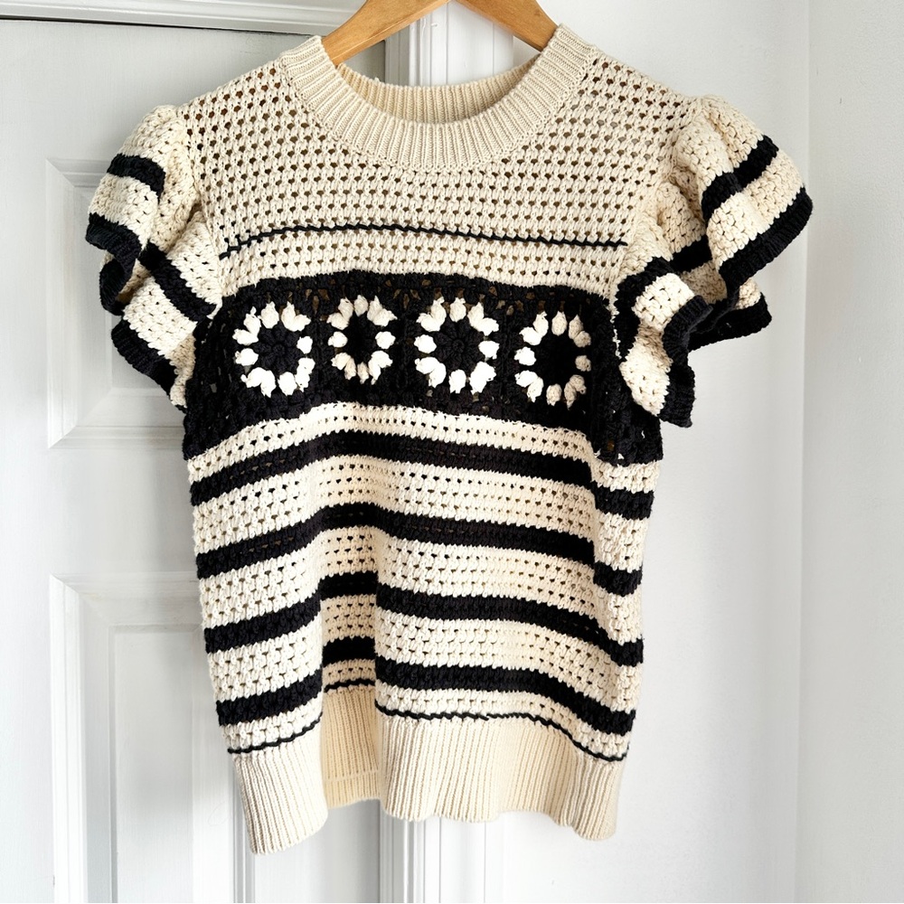 Rails Penelope Striped Crochet Top - Picture 5 of 10